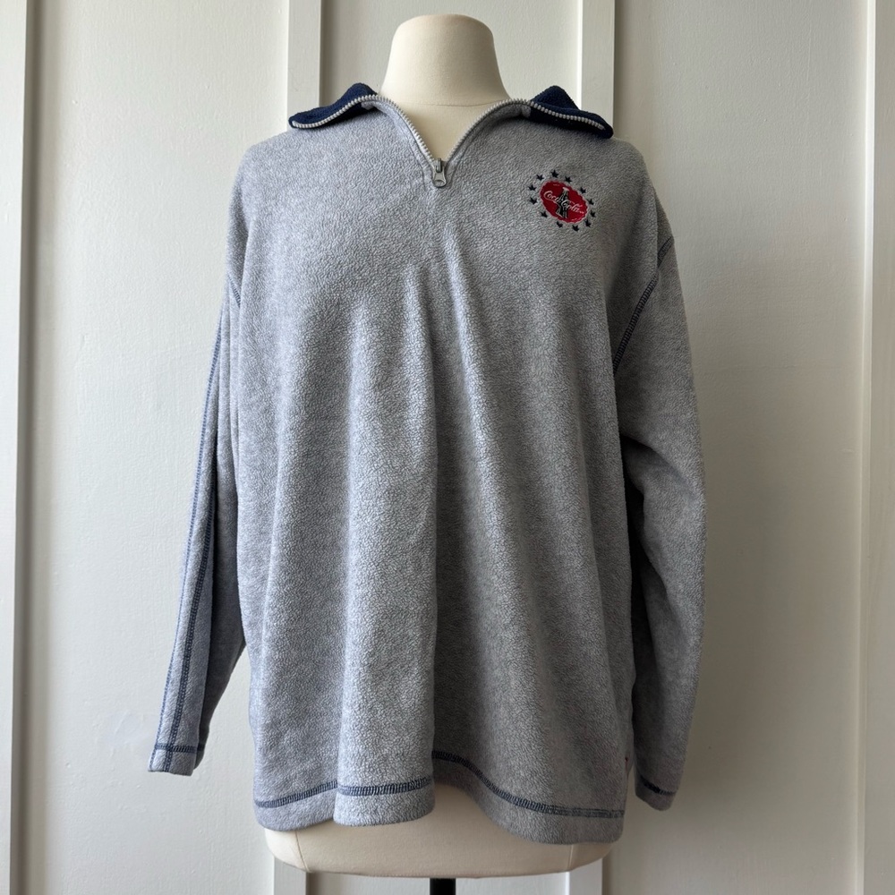 Coca-Cola Red and Gray Fleece Jacket